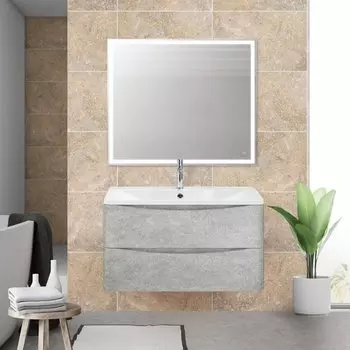 Мебель для ванной BelBagno Acqua 100 подвесная, cemento verona grigio