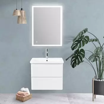 Мебель для ванной BelBagno Albano-Cer 60 подвесная, Bianco Lucido