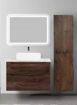Мебель для ванной BelBagno Etna 100 со столешницей, rovere moro