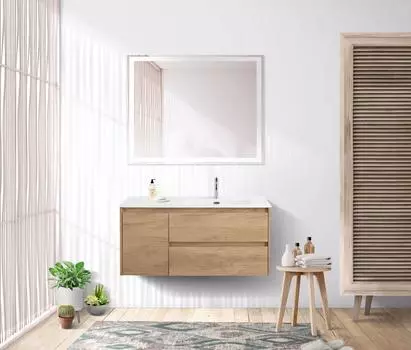 Мебель для ванной Belbagno Kraft 100 R подвесная, Rovere Nebrasca Nature