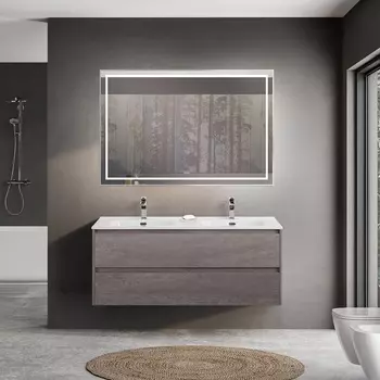 Мебель для ванной Belbagno Kraft 120 подвесная, Cemento Grigio