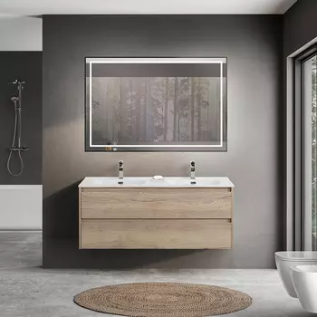 Мебель для ванной Belbagno Kraft 120 подвесная, Rovere Galifax Bianco