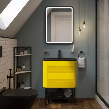 Мебель для ванной Belinza Twist plus 65 желтая