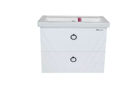 Мебель для ванной Bellezza Альба 70 подвесная, 2 ящика, белая