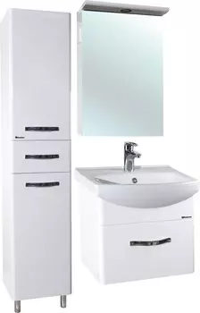 Мебель для ванной Bellezza Анкона 50 (Элеганс) подвесная, 1 ящик, белая