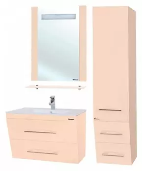 Мебель для ванной Bellezza Берта 75 подвесная, бежевая