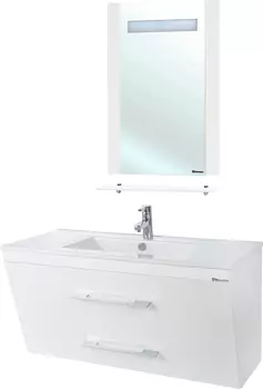 Мебель для ванной Bellezza Берта подвесная 100 белая