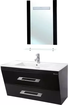 Мебель для ванной Bellezza Берта подвесная 100 черная