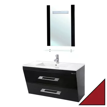 Мебель для ванной Bellezza Берта подвесная 100 красная