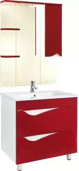 Мебель для ванной Bellezza Эйфория 80 красная