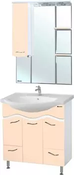 Мебель для ванной Bellezza Мари 75 белая/бежевая