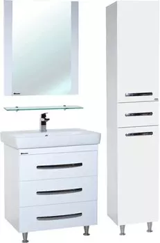 Мебель для ванной Bellezza Рокко 80 с 3 ящиками напольная белая (Q80)