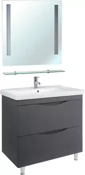 Мебель для ванной Bellezza Санриса 100 напольная, серебро