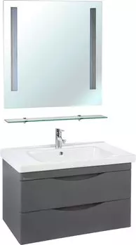 Мебель для ванной Bellezza Санриса 100 подвесная, серебро