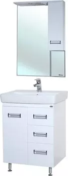 Мебель для ванной Bellezza Сиена 60 с 3 ящиками напольная белая (Q60)