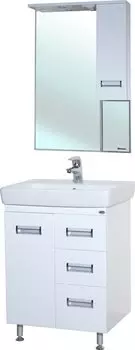 Мебель для ванной Bellezza Сиена 70 с 3 ящиками напольная белая (Q70)