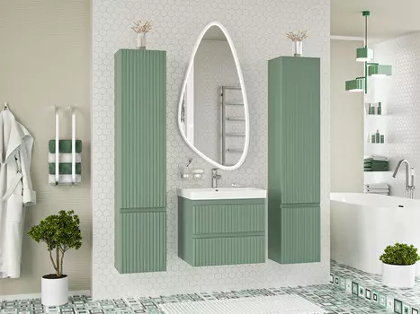 Мебель для ванной Brevita Victory 60 подвесная, зеленый