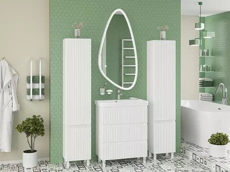 Мебель для ванной Brevita Victory 70 напольная, белая