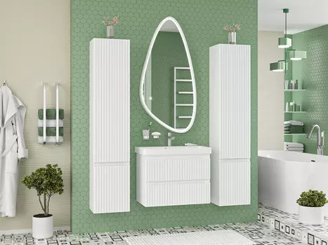 Мебель для ванной Brevita Victory 70 подвесная, белый