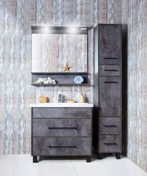 Мебель для ванной Бриклаер Чили 80 цемент