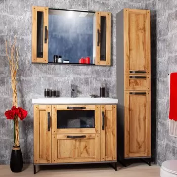 Мебель для ванной Бриклаер Лофт 100 метрополитен грей