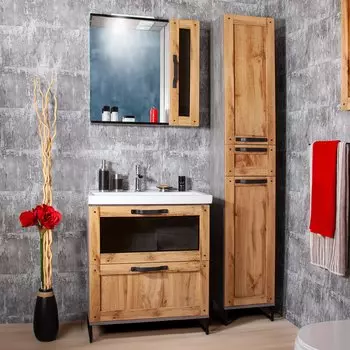 Мебель для ванной Бриклаер Лофт 70 метрополитен грей