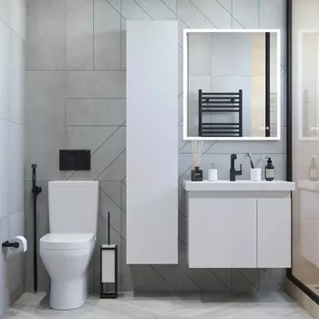 Мебель для ванной Briz Бьелла 60 подвесная, белая глянцевая