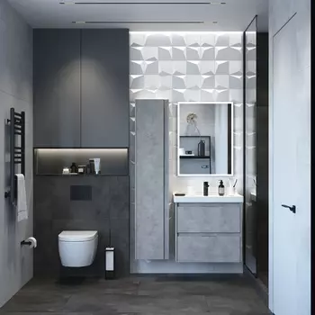 Мебель для ванной Briz Чикаго 60 подвесная, светло-серая