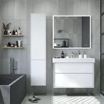 Мебель для ванной Briz Монца 100 подвесная, белая глянцевая