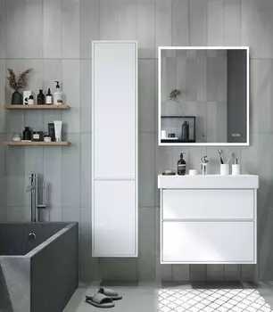 Мебель для ванной Briz Монца 65 подвесная, белая глянцевая