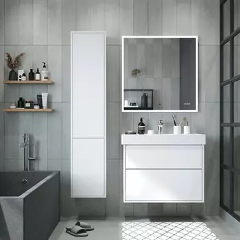 Мебель для ванной Briz Монца 80 подвесная, белая глянцевая