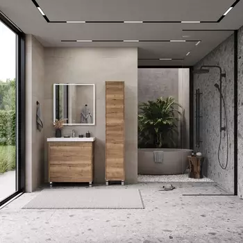 Мебель для ванной Briz Риччи 60 напольная, дуб веллингтон табак