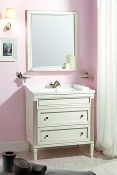 Мебель для ванной Caprigo Альбион 80 BIANCO Light Vintage с ящиками