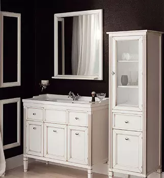 Мебель для ванной Caprigo Альбион 90 BIANCO Light Vintage