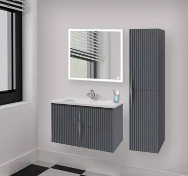 Мебель для ванной Caprigo Novara 80 35916-TP810 с ящиками, графит