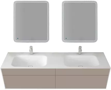 Мебель для ванной Cezares Titan 180 см подвесная, Gray stone