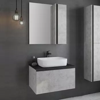 Мебель для ванной Comforty Эдинбург 75 бетон светлый