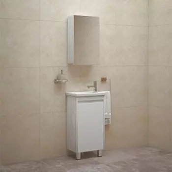 Мебель для ванной Corozo Остин 45 напольная, пайн/белый