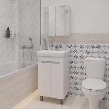 Мебель для ванной DIWO Архангельск 50 напольная, белая