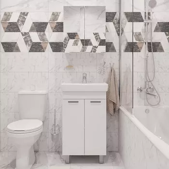 Мебель для ванной DIWO Брянск 50 напольная, белая