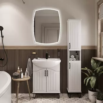 Мебель для ванной DIWO Сочи 65 напольная, белая