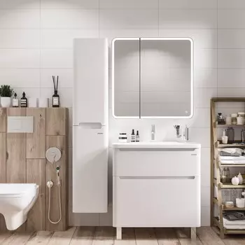 Мебель для ванной Grossman Адель 80 с 2 ящ. белая