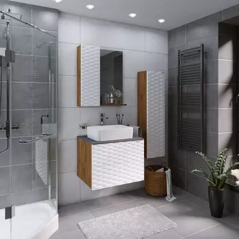 Мебель для ванной Grossman Альба 65 веллингтон/белый