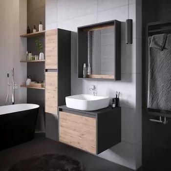 Мебель для ванной Grossman Смарт 60 веллигтон/графит