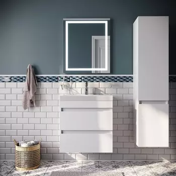 Мебель для ванной Iddis Zodiac 60 подвесная, белая, с ящиками