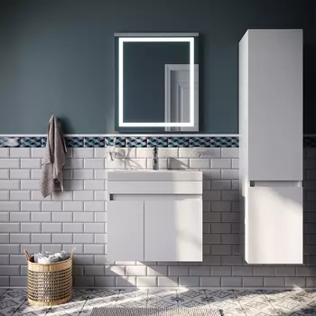 Мебель для ванной Iddis Zodiac 60 подвесная, белая, с дверками