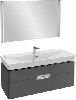 Мебель для ванной Jacob Delafon Reve 120 серый антрацит, 2 ящика