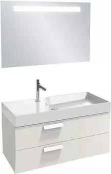 Мебель для ванной Jacob Delafon Rythmik 100 2 ящика белая + донный клапан