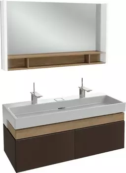 Мебель для ванной Jacob Delafon Terrace 120 ледяной коричневый лак