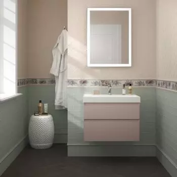 Мебель для ванной Kerama Marazzi Cubo 70 подвесная, мальва матовая